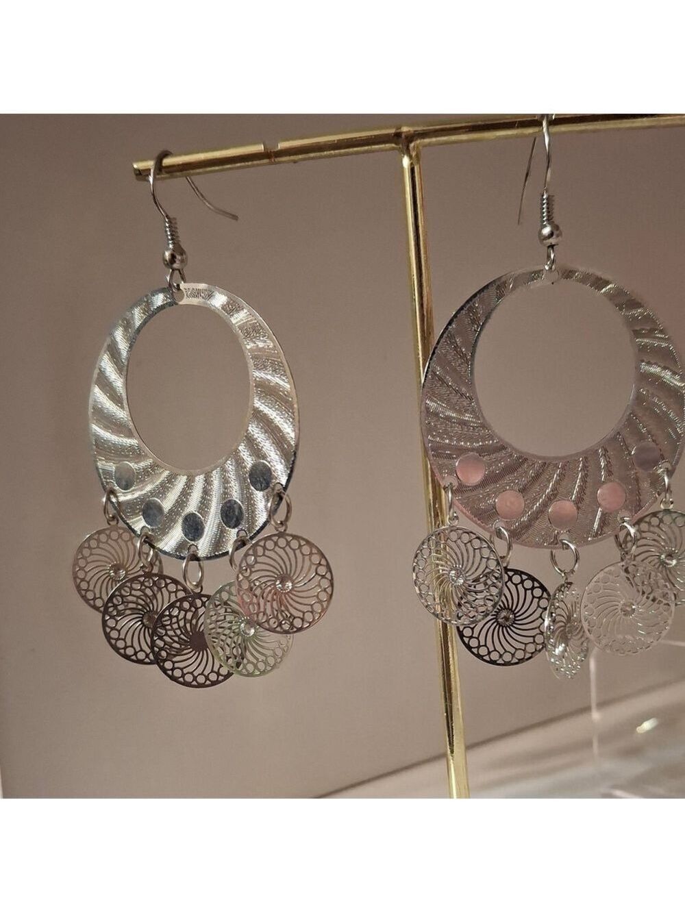 Silver Gypsy Dangle Earrings